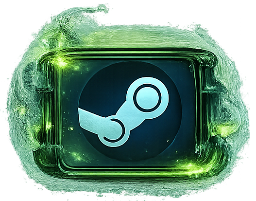 Steam logo button