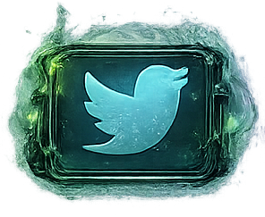 Twitter logo button